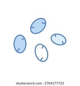 Icono de Vector de semillas de chía ilustración de stock