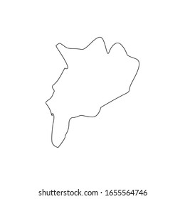chiang rai region map in country of thailand