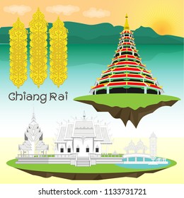 Chiang Rai vector, Northern Thailand