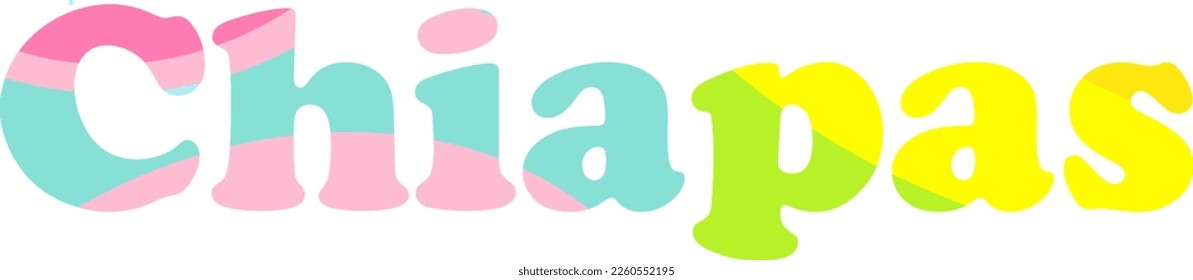 Chiapas abstract state art text