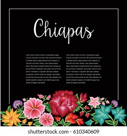 Chiapas, México - Floral Composition – Copy Space