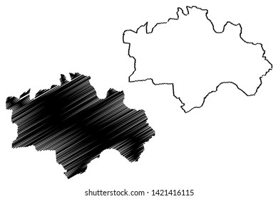 Chiayi City (Administrative divisions of Taiwan, Republic of China, ROC, Provincial cities) map vector illustration, scribble sketch Chiayi map