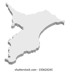Chiba  map  japan