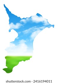 Mapa del cielo de Chiba Meadow