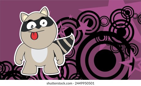 chibbi character cartoon background in vector format