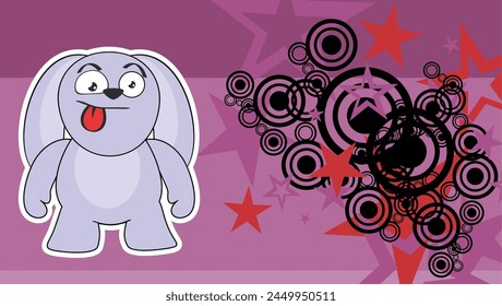 chibbi character cartoon background in vector format