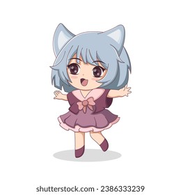 Chibi Anime Character Design Illustration