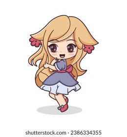 Chibi Anime Character Design Illustration