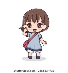 Chibi Anime Character Design Illustration