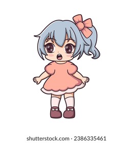 Chibi Anime Character Design Illustration