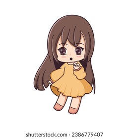 Chibi Anime Character Design Illustration