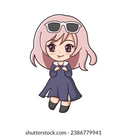 Chibi Anime Character Design Illustration