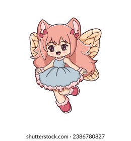 Chibi Anime Character Design Illustration