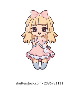 Chibi Anime Character Design Illustration