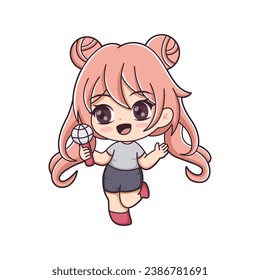 Chibi Anime Character Design Illustration