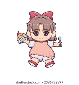 Chibi Anime Character Design Illustration