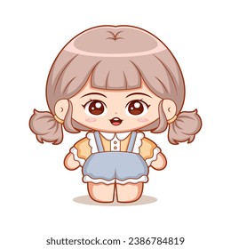 Chibi Anime Character Design Illustration