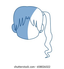 chibi anime girl avatar contour default