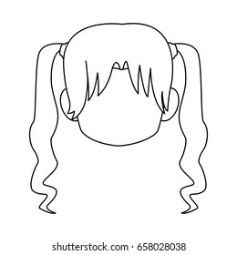 chibi anime girl avatar contour default