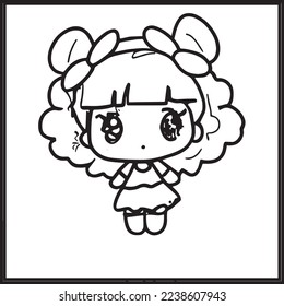 Chibi Coloring Pages For Kids