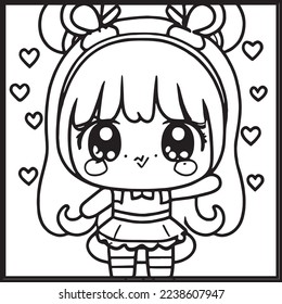 Chibi Coloring Pages For Kids