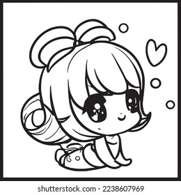 Chibi Coloring Pages For Kids