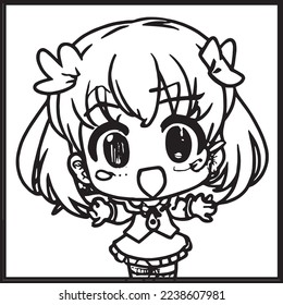 Chibi Coloring Pages For Kids