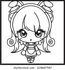 Chibi Coloring Pages For Kids
