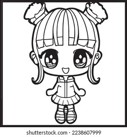 Chibi Coloring Pages For Kids