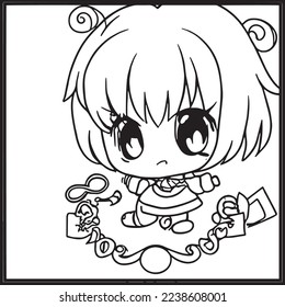 Chibi Coloring Pages For Kids