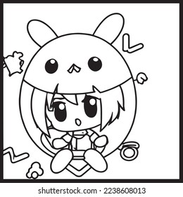 Chibi Coloring Pages For Kids