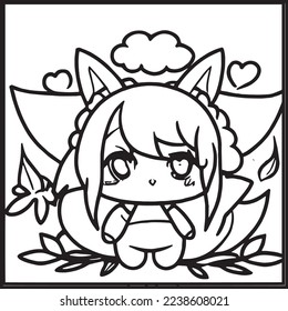 Chibi Coloring Pages For Kids