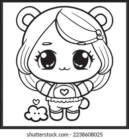 Chibi Coloring Pages For Kids