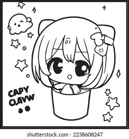 Chibi Coloring Pages For Kids