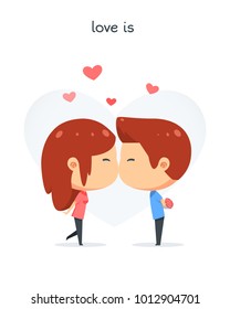 Chibi Couple is Kissing