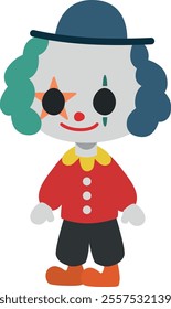 Chibi cute halloween character illustration