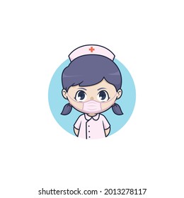 Chibi cute nurse character design
