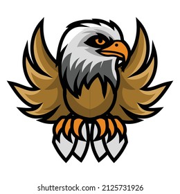 a chibi eagle with wing