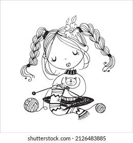 chibi girls coloring page for kids