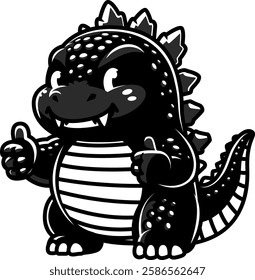 Chibi Godzilla Giving Thumbs up