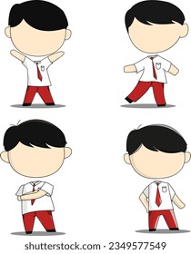 Chibi indonesian children sekolah dasar cute transparent 