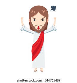 Chibi Jesus Christ is so angry