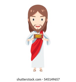 Chibi Jesus Christ is Celebrating birthday