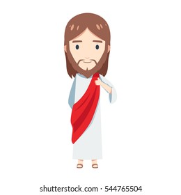 Chibi Jesus Christ is giving a thumbs up