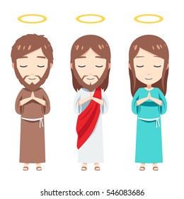 Chibi Jesus with his parent