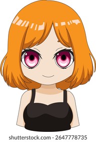 Chibi Little Girl Cute Anime Vector
