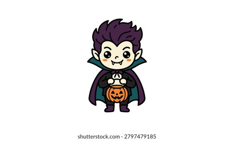 A chibi style vampire
