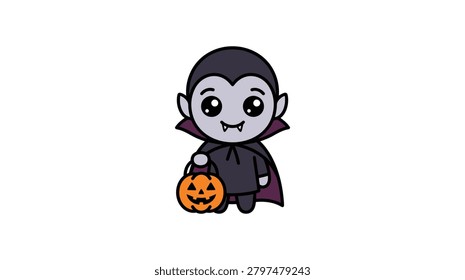 A chibi style vampire