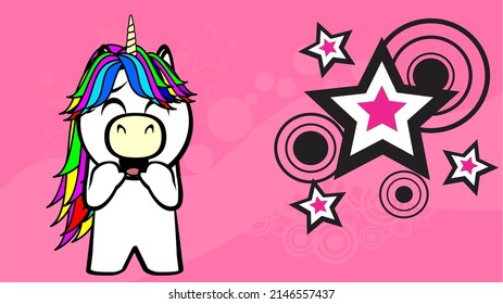 chibi-einfarbige Cartoon-Hintergrundgrafik im Vektorformat