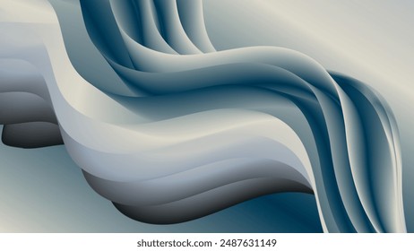 Chic abstract wallpaper in cool colors. An excellent background for designing pages on social networks, posters, presentations, outdoor advertising and your other projects. Vector.